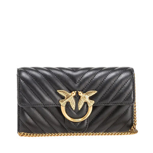 PINKO LOVE ONE WALLET C SHEEP NAPPA CHEVRON