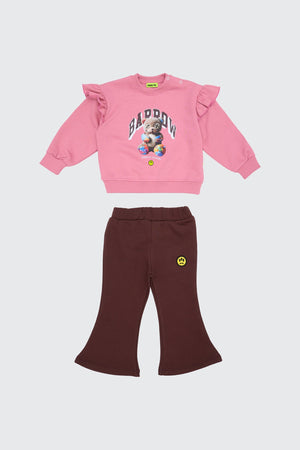 BARROW SET: SWEATSHIRT/ST. FLEECE LEGGINGS NEWBORN GIRL