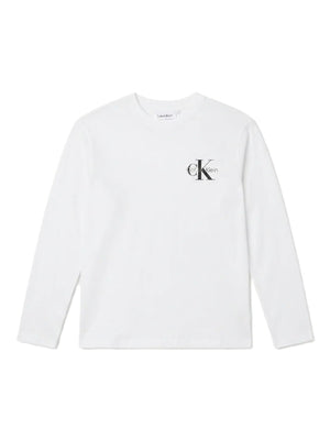 CALVIN KLEIN SMALL CHEST MONOLOGO LS T-SHIR