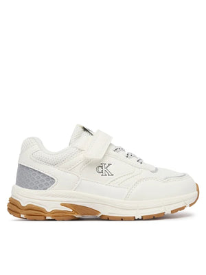 CALVIN KLEIN SNEAKER BASSA LACCI/VELCRO