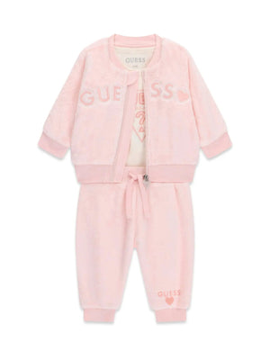 GUESS SET LS ACTIVE TOP W/ZIP + LS B