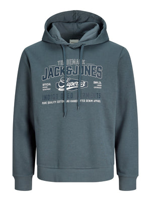 JACK AND JONES JJELOGO SWEAT HOOD 2 COL AW26 SN