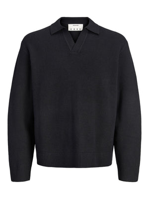 JACK AND JONES JCOLEGACY KNIT SPLIT NECK POLO