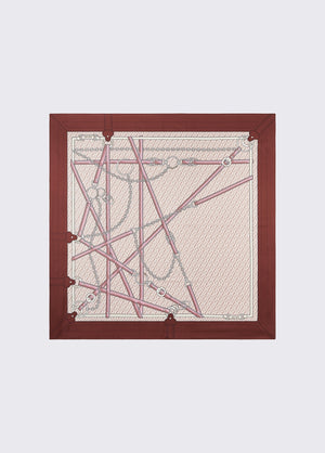 LIU JO ECS FOULARD BELT STRIPES 90X90