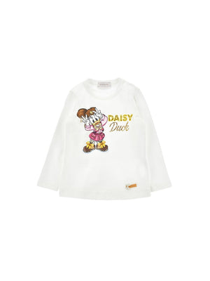 MONNALISA TEE DAISY JERSEY DI COTON