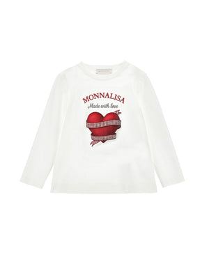 MONNALISA TEE MADE WITH LOVE JERSEY