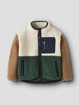 NAME.IT NMMMACEY TEDDY JACKET BLOCK NOOS