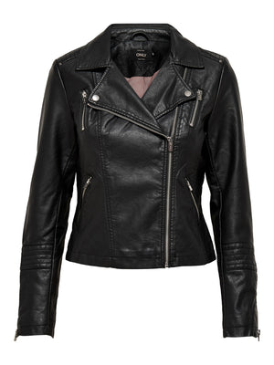 ONLY ONLGEMMA FAUX LEATHER BIKER OTW NOOS
