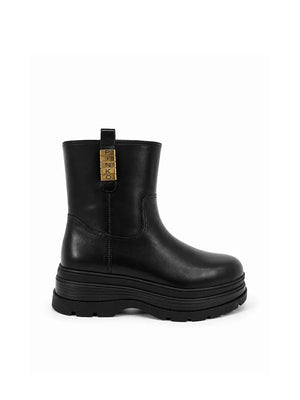 PINKO EVA 02 - ANKLE BOOT CALF LEATHER