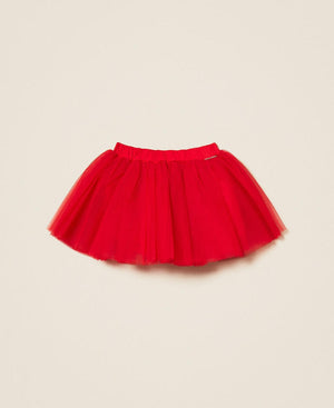 TWINSET GONNA CORTA IN MULTISTRATI DI TULLE