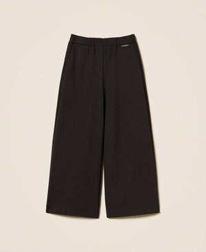 TWINSET PANTALONE CROPPED IN PUNTO MILANO