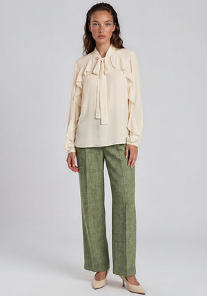 VERO MODA VMLANEY L/S TOP WVN BTQ
