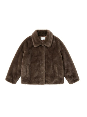 YES ZEE GIACCA DONNA REVERSIBILE IN TESSUTO EFF.PELUCHE