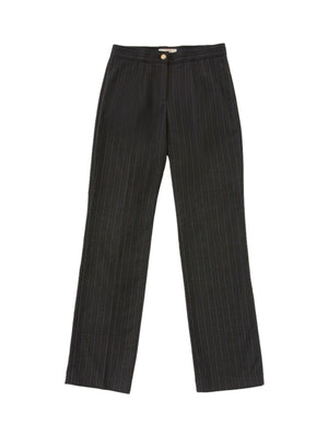 YES ZEE PANTALONE DONNA DIRITTO IN TESSUTO GESSATO