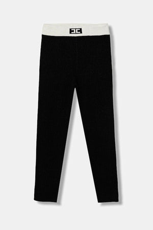 ELISABETTA FRANCHI La Mia Bambina LEGGINGS TRICOT BICOLORE