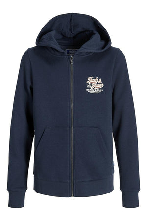 JACK JONES KIDS JJELOGO SWEAT ZIPHOOD 2COL NOOS JNR