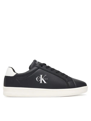 CALVIN KLEIN SNEAKER BASSA ALLACCIATA NERO/BIANCO