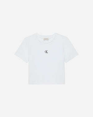 CALVIN KLEIN JEANS A - SS LOGO CROPPED