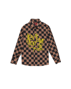 SPRAYGROUND VANQUISH TAG POPELINE COTTON SHIRT