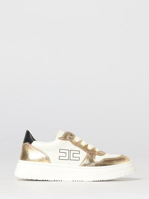 ELISABETTA FRANCHI La Mia Bambina SNEAKER BASSA ALLACCIATA ORO/BURRO
