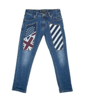 JECKERSON PANTALONE JEANS C/TOPPA