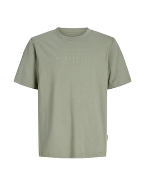 JACK JONES KIDS JORCATSKILLS MINIMAL TEE CREW NECK JNR