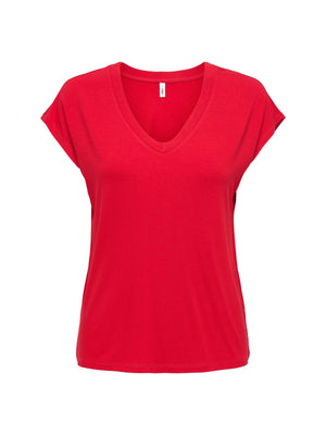 ONLY ONLRILLA S/S V-NECK TOP JRS