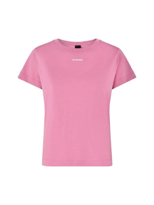 PINKO BASICO T-SHIRT JERSEY LOGO STA