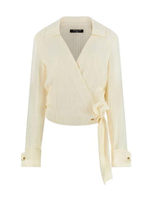 GUESS MARCIANO DORIA LS WRAP TOP