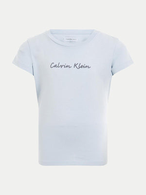 CALVIN KLEIN SCRIPT LOGO SLIM SS T-SHIRT