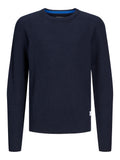 JACK AND JONES JJPANNEL KNIT CREW NECK AW24