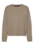 VERO MODA VMGOLD ROLL LS O-NECK PULLOVER GA