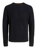 JACK AND JONES JJPANNEL KNIT CREW NECK AW25