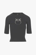 PINKO TRITONE MAGLIA LANA LOGO IN TR