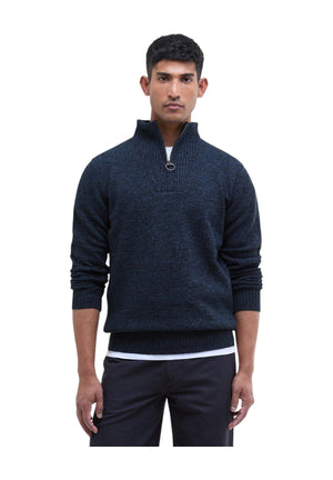 BARBOUR ESSENTIAL L/WOOL HALF ZIP