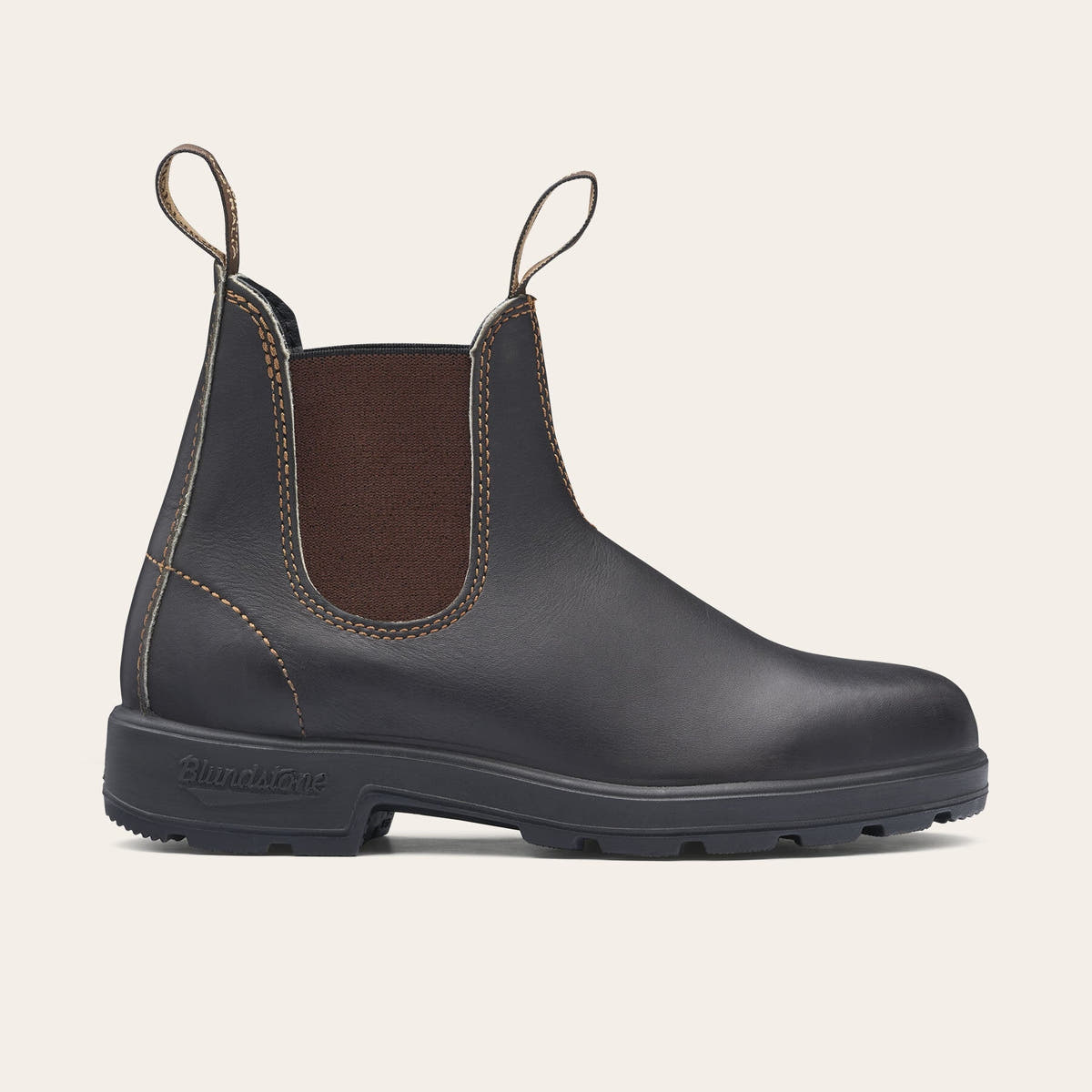 500/STOUT BROWN LEATHER BLUNDSTONE