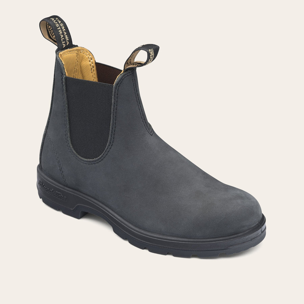 587/RUSTIC BLACK LEATHER BLUNDSTONE