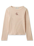 CALVIN KLEIN MONOLOGO RIB LS T-SHIRT