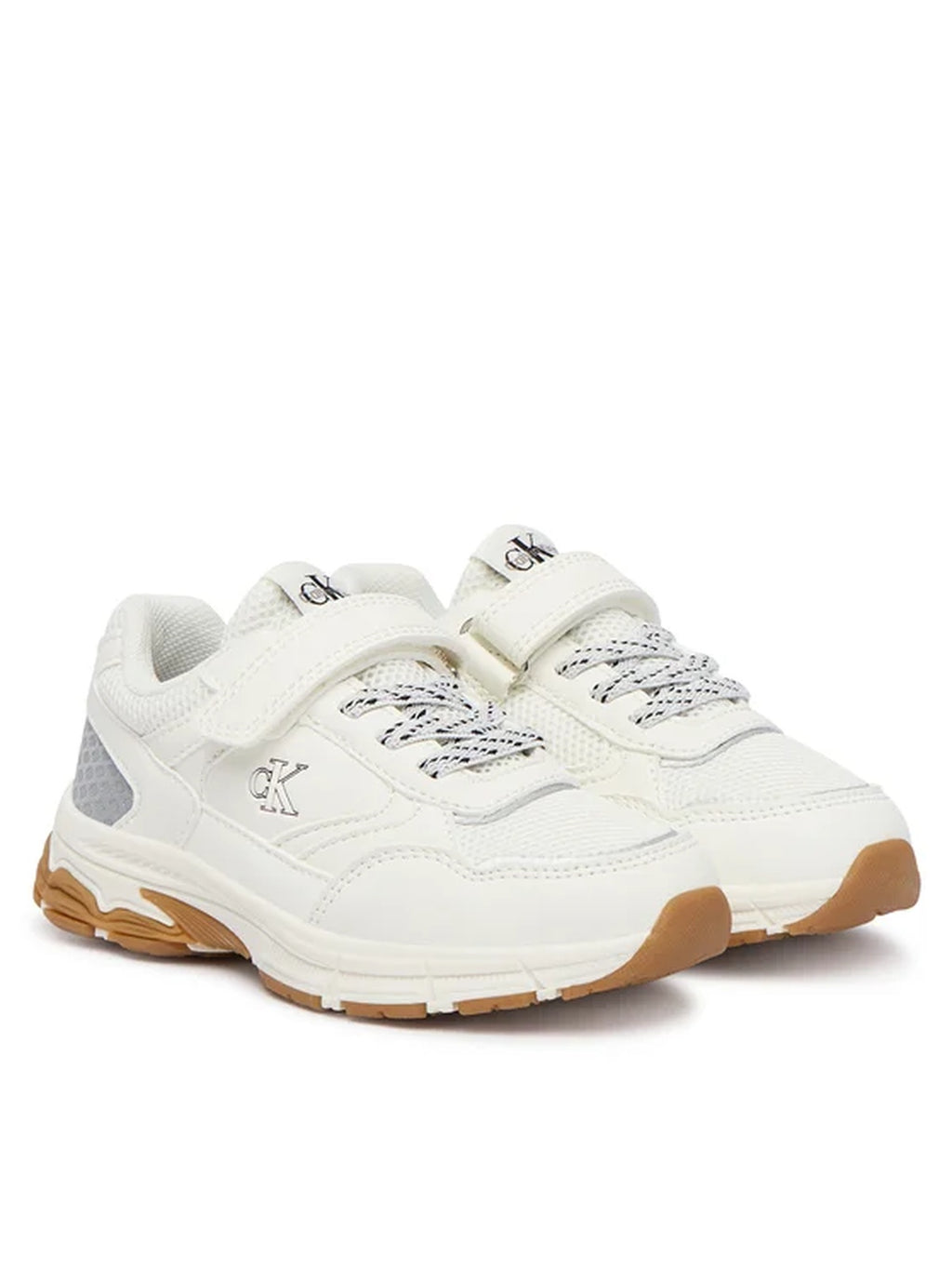 SNEAKER BASSA LACCI/VELCRO 