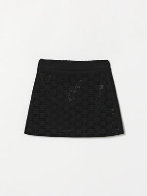 ELISABETTA FRANCHI La Mia Bambina GONNA FELPA CON ALL OVER STRASS FELPA