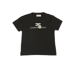 ELISABETTA FRANCHI La Mia Bambina T-SHIRT RICAMO LOGO LUCCHETTO