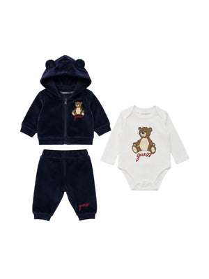 GUESS SET HOODED LS ACTIVE TOP W/ZIP