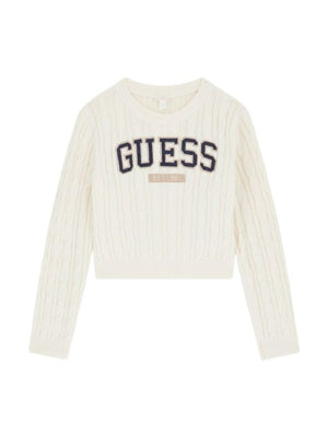 GUESS CROP LS SWEATER