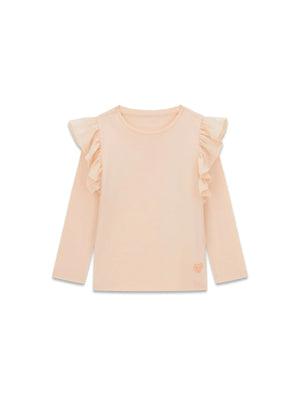 GUESS LS T-SHIRT W/RUFFLES