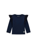 GUESS LS T-SHIRT W/RUFFLES