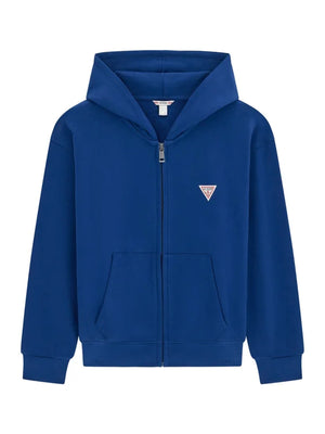 GUESS HOODED LS ACTIVE TOP W/ZIP
