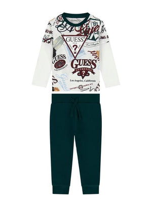 GUESS SET LS T-SHIRT+ACTIVE PANTS