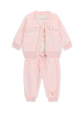 GUESS SET LS ACTIVE TOP W/ZIP + LS B