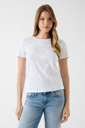 GUESS NEW SS CN BASIC TRIANGLE TEE