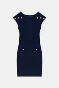 GUESS SQUARE NECK CARMEN SWTR DRESS